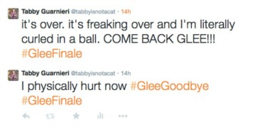 glee tweets 2