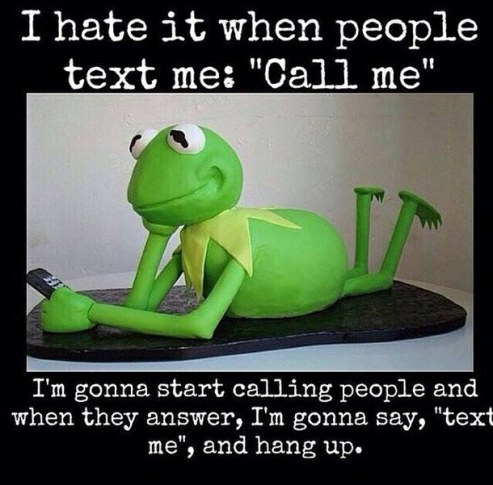 kermit call text