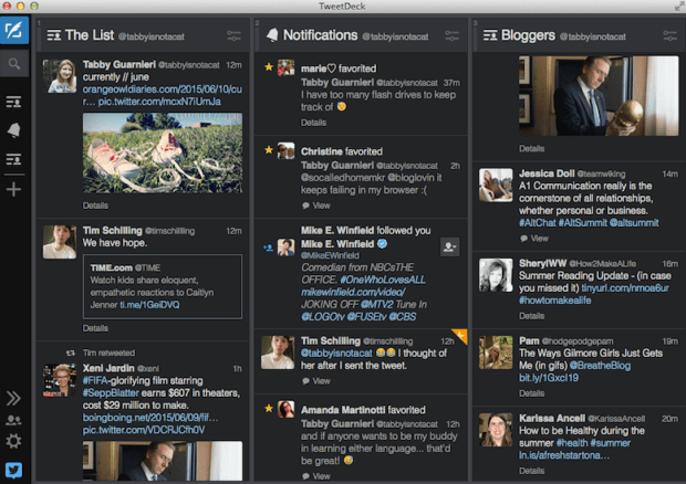 TweetDeck screenshot