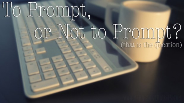 on using writing prompts