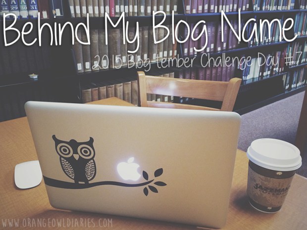 behind my blog name