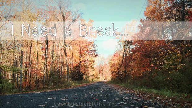 i need a break