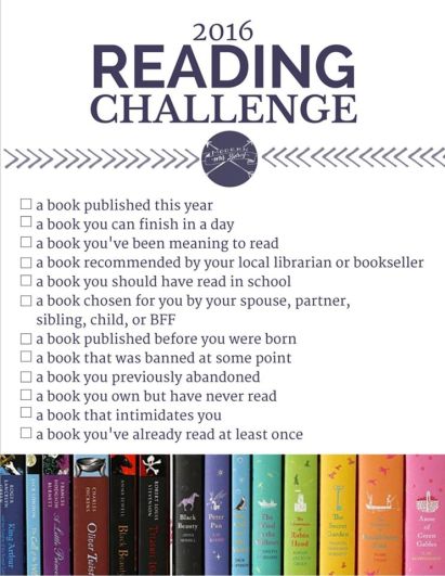 2016 reading challenge